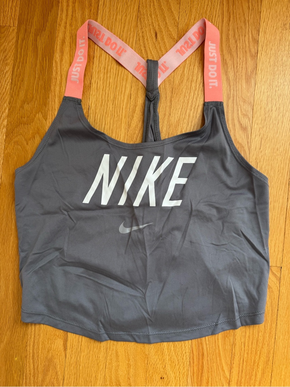 Nike Women’s Gray Dri-Fit Cropped Tank Top